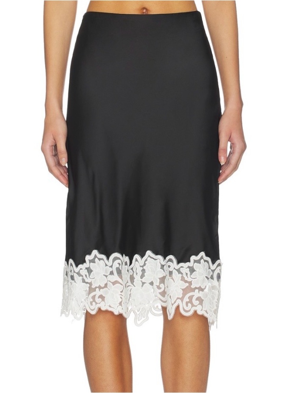 Lioness black slip skirt